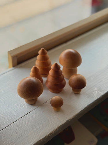 Forest Wood Mushroom & Tree Set