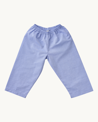 Cotton Pants Blue Double Stripe