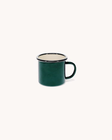 Small Enamel Cup Dark Green