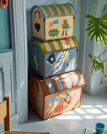 Medium Raffia Basket 'Brown Hero'