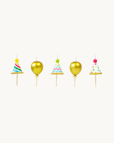 Cake Candles Party Hats