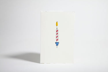 Hand-Painted Card Envelope in 1 Candle from Scribble & Daub
