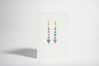 Hand-Painted Card Envelope in 2 Candle from Scribble & Daub