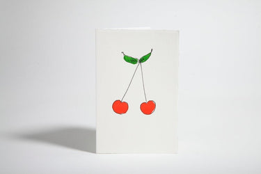 Hand-Painted Card Envelope in Cherries from Scribble & Daub