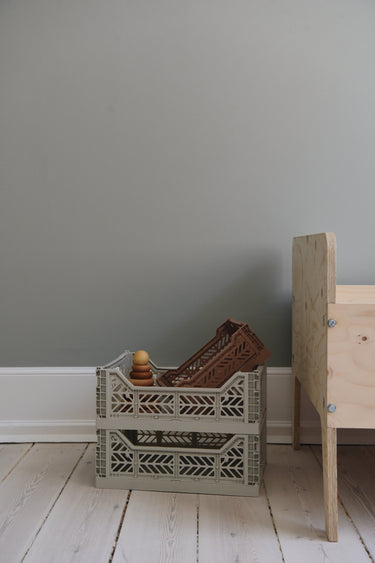 Midi Foldable Storage Box in Light Grey from Aykasa