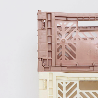 Midi Foldable Storage Box in Warm Taupe from Aykasa